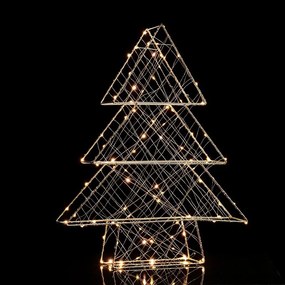 Διακοσμητικό LED 3D metal tree (10) τεμάχια