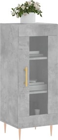 vidaXL Ντουλάπι Γκρι Σκυροδέματος 34,5x34x90 εκ. Επεξεργασμένο Ξύλο