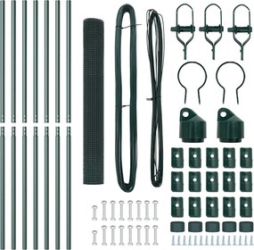 vidaXL Στύλος Περιφράξεων Πράσινο 10 x 1,4 μ (16 x 16 mm δικτύωμα)