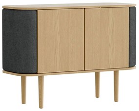 Μπουφές Treasures Horizons S 5622C710-04 109x43x75cm Oak-Dark Grey Umage Steel,Wood