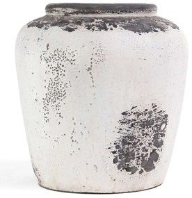 Βάζο Eline Boho 0630037 30x30x33cm Antique White Soulworks Ceramic