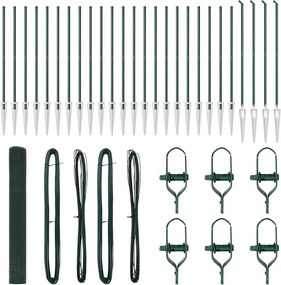 vidaXL Στύλος Περιφράξεων Πράσινο 50 x 1,4 μ (25 x 25 χιλ. δίχτυ)