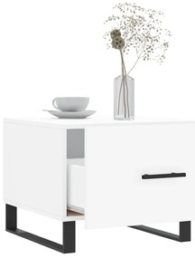 vidaXL Τραπεζάκι Σαλονιού Λευκό 50 x 50 x 40 εκ. από Επεξεργ. Ξύλο