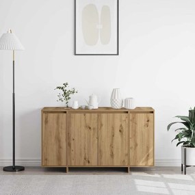 vidaXL Πλαϊνό γραφείο Artisan Oak 135 x 41 x 75 εκ Επεξεργασμένο ξύλο