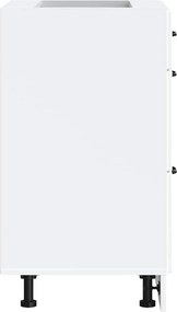 vidaXL ντουλάπι βάσης κουζίνας Lucca Λευκό κατασκευασμένο ξύλο