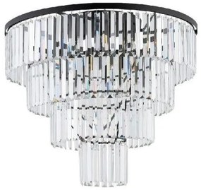 Πλαφονιέρα Φωτιστικό Οροφής Κρύσταλλο Cristal L H60 Φ71 Nowodvorski-7630-Μαύρο 7630