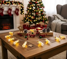 LED λαμπάκια σε σειρά Glass bottle tree-Leuko (10) τεμάχια