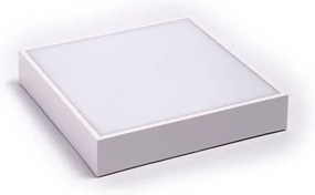 Πλαφονιέρα Φωτιστικό Οροφής LED 24W 4000Κ 30x30cm IP54 Plus Eurolamp-145-20085-Λευκό 145-20085
