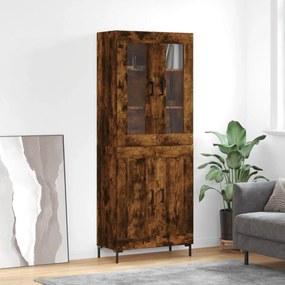 vidaXL Ντουλάπι Καπνιστή Δρυς 69,5x34x180 εκ. από Επεξεργασμένο Ξύλο