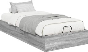 vidaXL Κρεβάτι Οθωμανικού Τύπου Γκρι Σονομά 100 x 200 cm