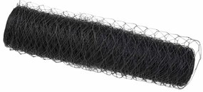 vidaXL Φράχτης Εξαγώνου Γκρι 0,4 x 100 μ PVC