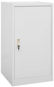 vidaXL Ντουλάπα για Σέλα Ανοιχτό Γκρι 53 x 53 x 105 εκ. Ατσάλινη