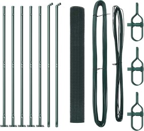 vidaXL Στύλος Περιφράξεων Πράσινο 10 x 0,8 μ (19 x 19 mm πλέγμα)