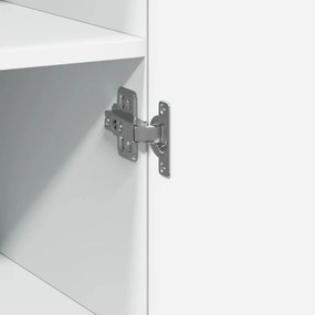 vidaXL Ντουλάπι Λευκό 30x42,5x185 εκ. από Επεξεργασμένο Ξύλο