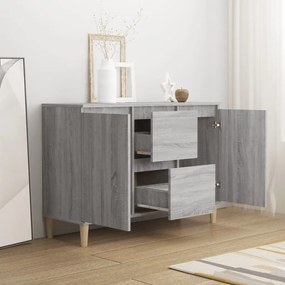 vidaXL Μπουφές Γκρι Sonoma 101 x 35 x 70 εκ. από Επεξεργασμένο Ξύλο