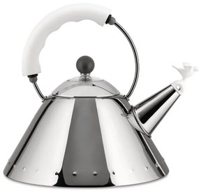 Τσαγιέρα 9093 W 22,5x22cm 2Lt  Inox-White Alessi Ανοξείδωτο Ατσάλι