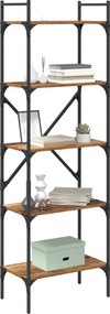 vidaXL Βιβλιοθήκη 5 επιπέδων 56 x 32 x 174 cm Επεξεργασμένο Ξύλο