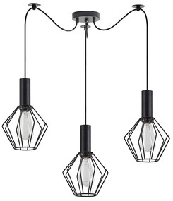 Φωτιστικό Οροφής Τρίφωτο Homelighting 77-8528 Black
