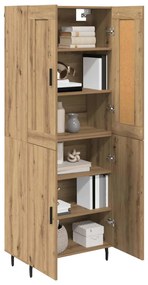 vidaXL Highboard 2 pcs Artisan Oak Επεξεργασμένο ξύλο