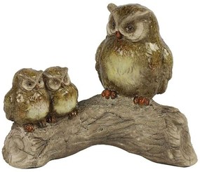 Διακοσμητική Κουκουβάγια Σε Κλαδί 013.779623 Multi Ceramic
