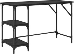 vidaXL Γραφείο Μαύρη Οξυά 120 x 50 x 75 cm Επεξεργασμένο ξύλο