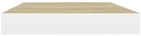 vidaXL Ράφι Τοίχου Δρυς/Άσπρο 40x23x3,8 εκ. MDF