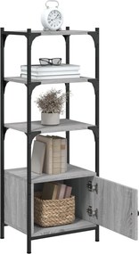 vidaXL Βιβλιοθήκη 3 Επιπέδων Γκρι Sonoma 41x30x109,5 εκ. Επεξεργ. Ξύλο