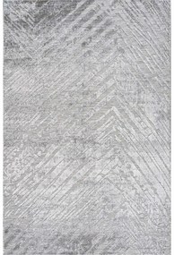 Χαλί SCRATCHES GREY 67 x 400 εκ.