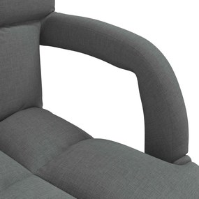 vidaXL Ρυθμιζόμενη καρέκλα δαπέδου με μπράτσα 5 Θέσεις Ύφασμα