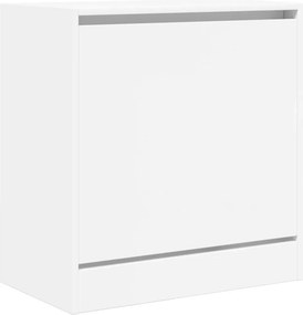 vidaXL Παπουτσοθήκη Λευκή 60x34x63,5 εκ. από Επεξεργασμένο Ξύλο