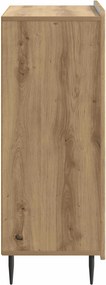 vidaXL Πλαϊνό γραφείο Artisan Δρυς 66 x 34,5 x 92 εκ.