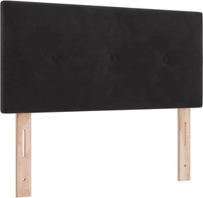 vidaXL Κεφαλάρι Μαύρο 90 cm Βελούδο