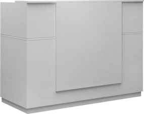 Γραφείο υποδοχής - reception Gemini Megapap χρώμα λευκό 180x70x110εκ.