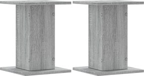 vidaXL Βάσεις Φυτών 2 Τεμ. Γκρι Sonoma 30x30x40 εκ. Επεξεργασμένο Ξύλο