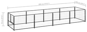 ΣΠΙΤΑΚΙ ΣΚΥΛΟΥ ΜΑΥΡΟ 4 M² ΑΤΣΑΛΙΝΟ 3082094