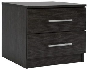 ΚΟΜΟΔΙΝΟ ΜΕΛΑΜΙΝΗΣ CHELSEA HM2220.01 ZEBRANO 48X40,5X41,5 εκ.