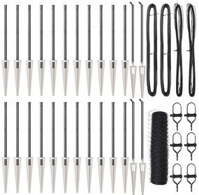 vidaXL Στύλος Περιφράξεων Γκρι