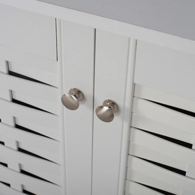 ΠΑΠΟΥΤΣΟΘΗΚΗ-ΝΤΟΥΛΑΠΙ CASSIOPE HM2208.05 ΜΕΛΑΜΙΝΗ ΛΕΥΚΗ ΜΕ ΠΟΔΙΑ 77Χ34Χ67.5Υεκ.