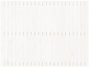 vidaXL Κεφαλάρι Τοίχου Λευκό 146,5x3x110 εκ. από Μασίφ Ξύλο Πεύκου