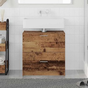 vidaXL Ντουλάπι Νεροχύτη Παλιό Ξύλο 59 x 37 x 59 cm Επεξεργασμένο ξύλο