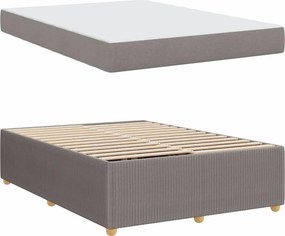 vidaXL Σκελετός Κρεβατιού Taupe 140 x 200 cm ύφασμα
