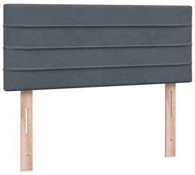 ΚΡΕΒΑΤΙ BOXSPRING ΜΕ ΣΤΡΩΜΑ ΣΚΟΥΡΟ ΓΚΡΙ 120X210 ΕΚ. ΒΕΛΟΥΔΙΝΟ 3316300