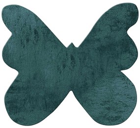 Παδικό Χαλί FEATHERY PETROL BUTTERFLY 120 x 120 εκ.