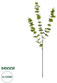 Artificial Garden EUCALYPTUS BRANCH 20484 Τεχνητό Διακοσμητικό Κλαδί Ευκάλυπτου Πράσινο Π30 x Μ30 x Υ80m Globostar-20484-Πράσινο 20484