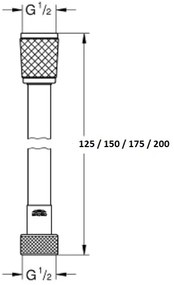 Σπιράλ ντουζ Grohe Relexa Flex-Μήκος: 125 εκ.-Ashmi