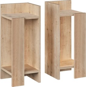 Κομοδίνο Elos Megapap σετ 2 τεμαχίων χρώμα sapphire oak 25x27x60εκ.