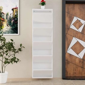 Παπουτσοθήκη Λευκό ABREPRI 50x15x169