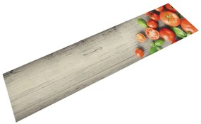 vidaXL Χαλί Κουζίνας Πλενόμενο Σχέδιο Tomatoes 60 x 300 εκ. Βελούδινο