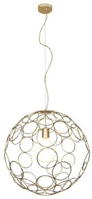 Κρεμαστό Φωτιστικό Οροφής 1xE27 Vintage Φ60cm Aline Homelighting -77-4083-Μαύρο 77-4083