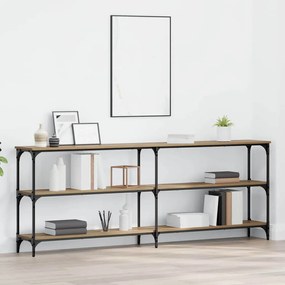 vidaXL Τραπέζι Κονσόλας Ξύλο Δρυός 200x29x75 εκ. Σχεδιασμένο Ξύλο